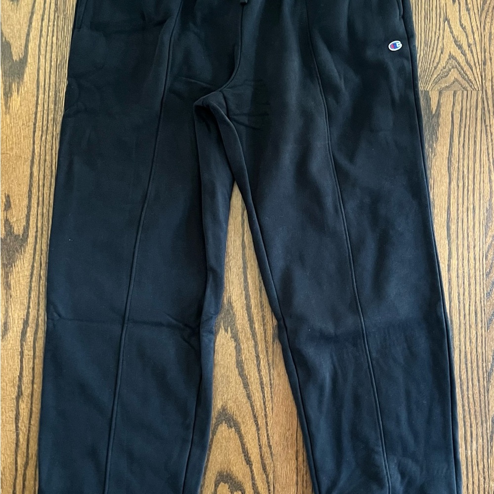 Champion Black Pintuck Jogger Sweatpants size medium new NWT